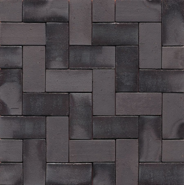 Клинкерная брусчатка WK-PK15 Schwarz-bunt
