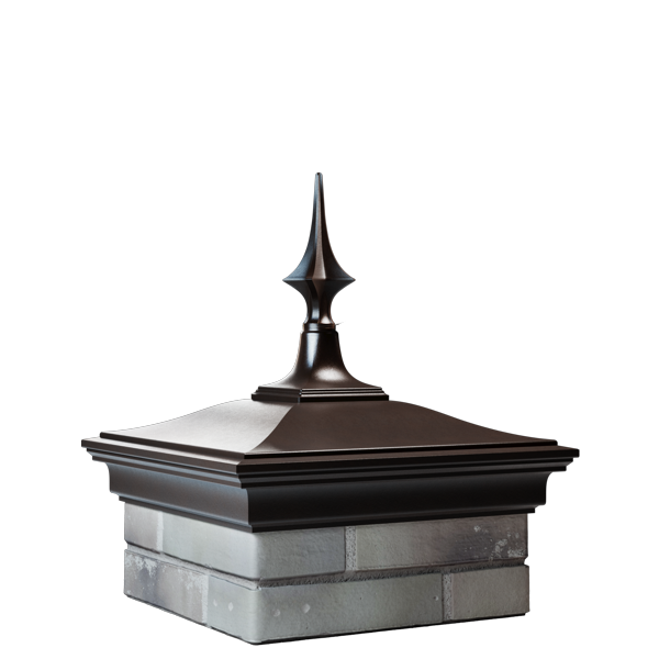 Monblan Колпак на столб Monblan (1,5х1,5 кирпича) 385х385, с пикой