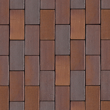 Клинкерная брусчатка WK-PK04 Rotbraun-bunt
