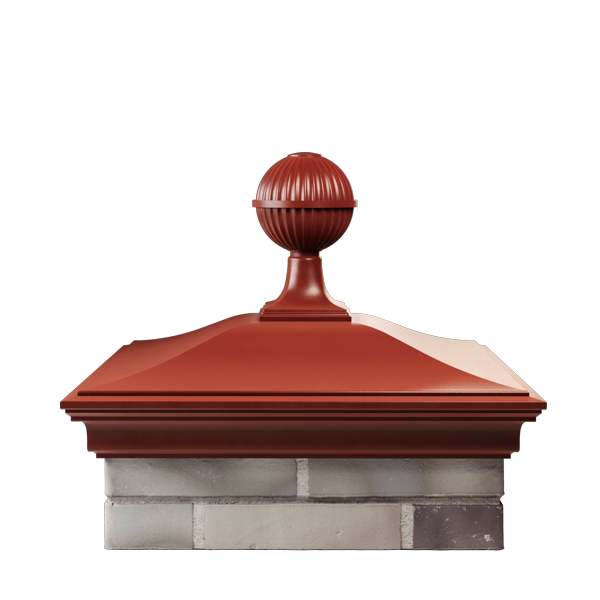 Monblan Колпак на столб Monblan (2х2 кирпича) 520х520, с шаром