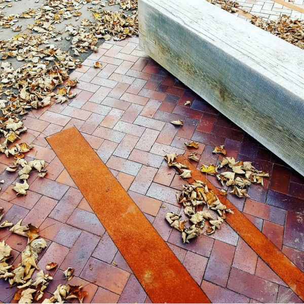 Клинкерная брусчатка WK-PK10 Violettblau geflammt