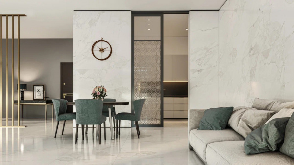 Керамический гранит 60 х 120 см Керамогранит Eurotile (Иран) 60х120 CALACATTA GOLD 945