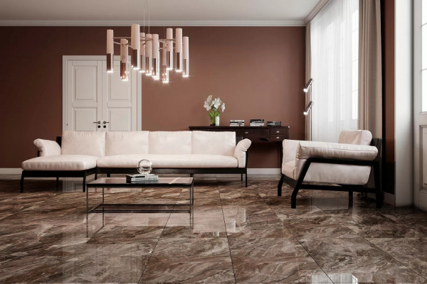 Напольная плитка 49,5 х 49,5 см Керамогранит Eurotile (Иран) 49,5х49,5 VERONA BROWN 742