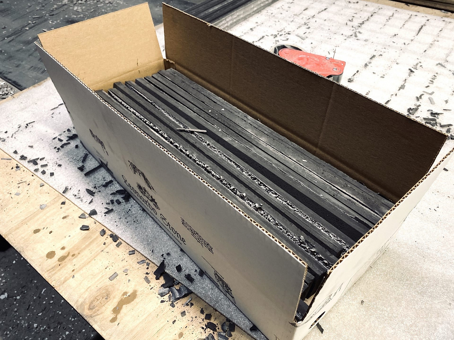 Упаковка декоративного камня