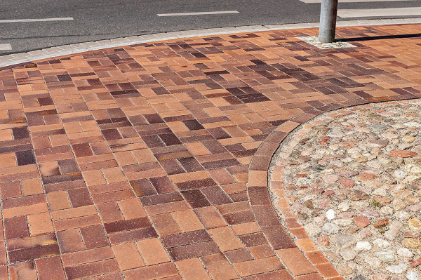 Клинкерная брусчатка WK-PK08S Lachsrot