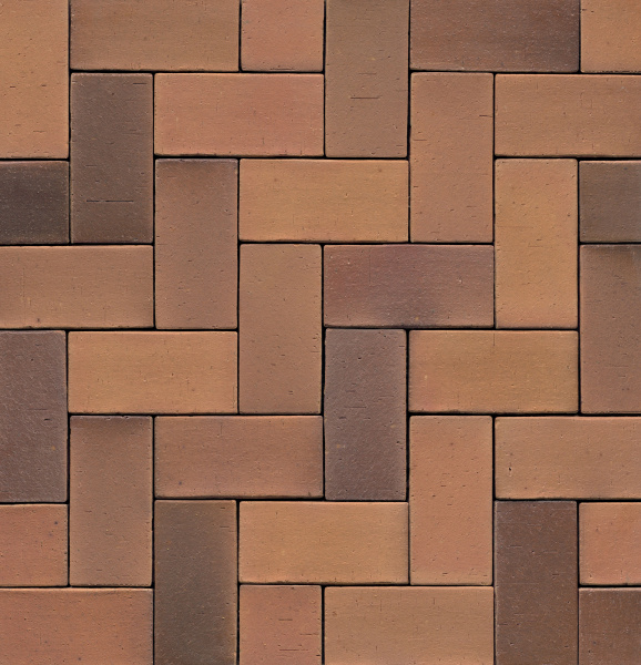 Клинкерная брусчатка WK-PK08S Lachsrot