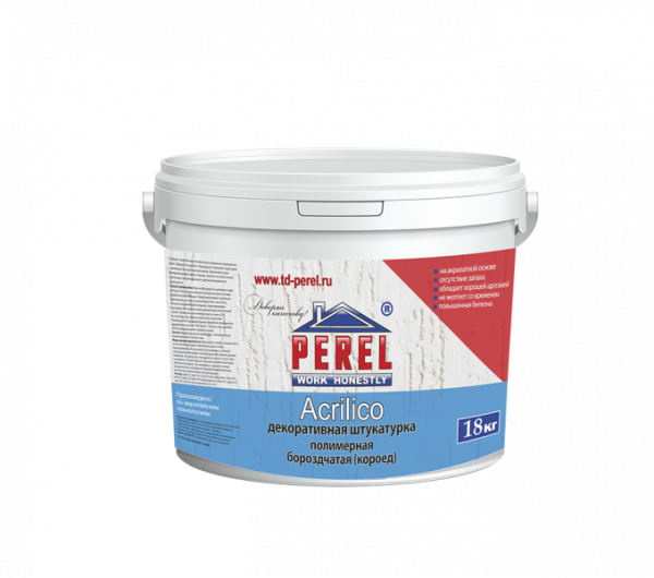 Штукатурка и краска Штукатурка декоративная Perel Acrilico Короед